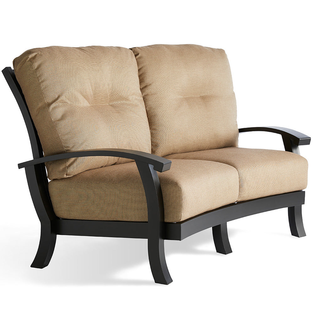 Mallin Casual Georgetown Cushion Crescent Loveseat