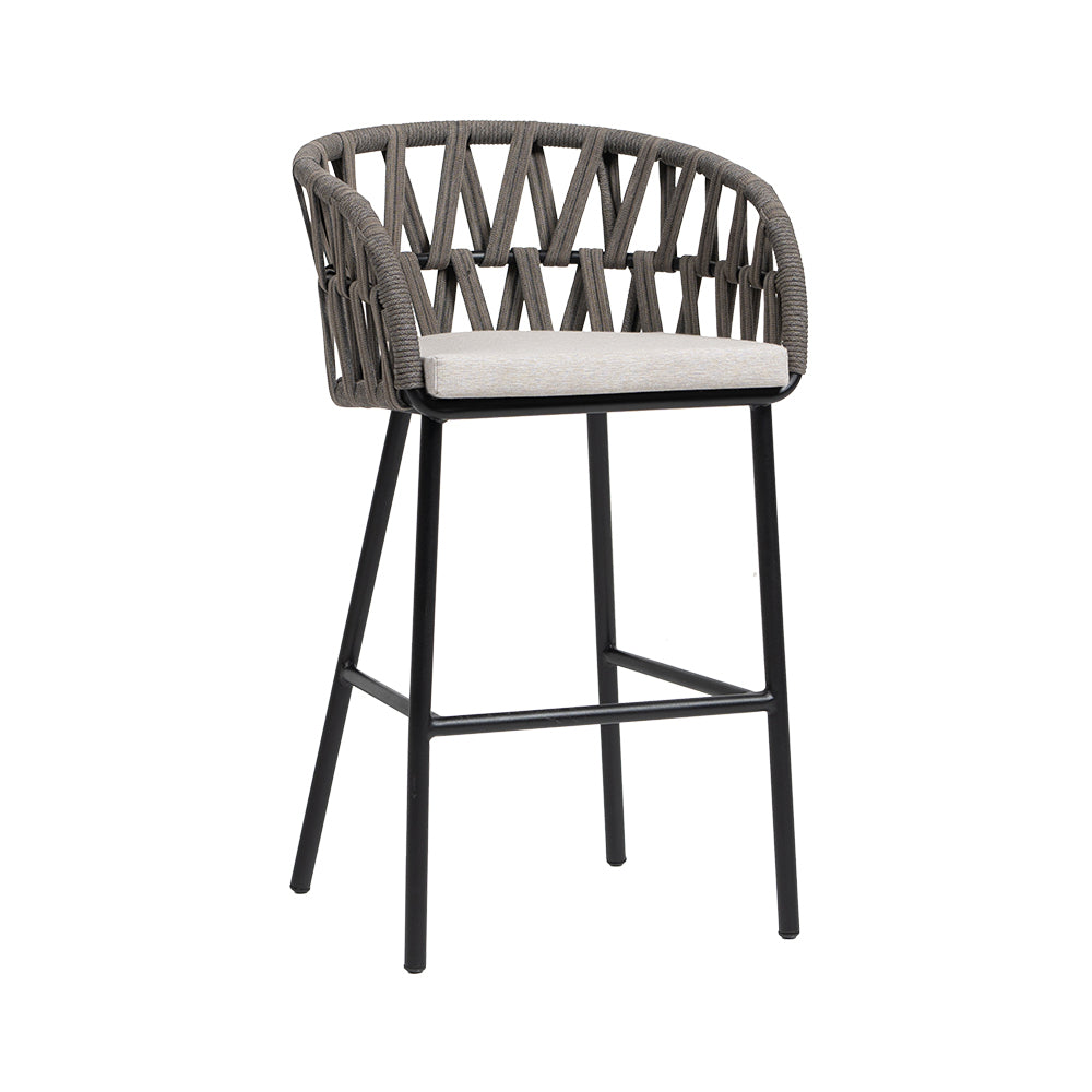 Hamptons Cushioned Bar Arm Chair