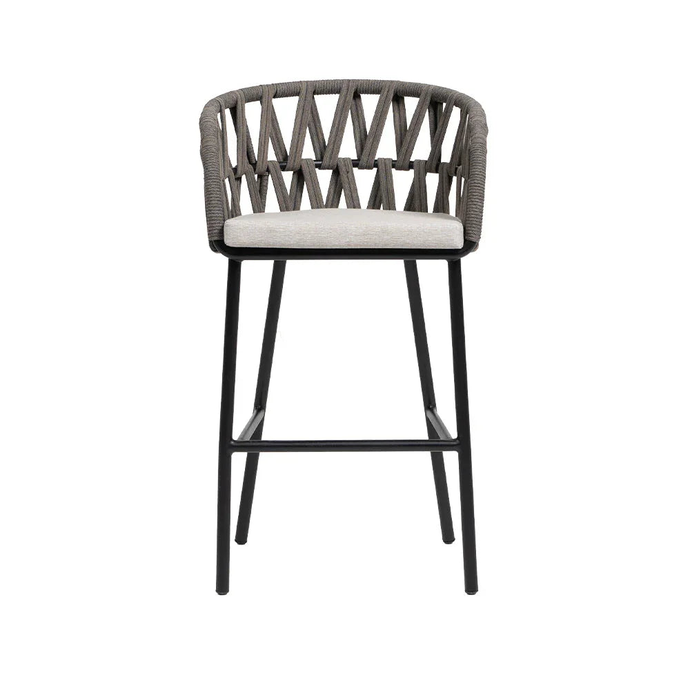 Hamptons Cushioned Bar Arm Chair 1