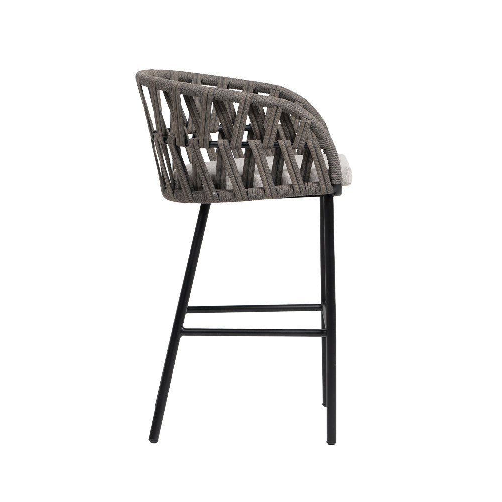 Hamptons Cushioned Bar Arm Chair 2