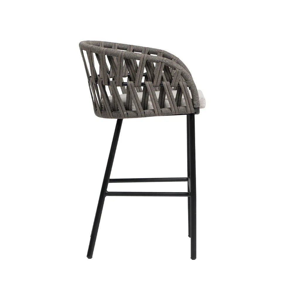 Hamptons Cushioned Bar Arm Chair 2