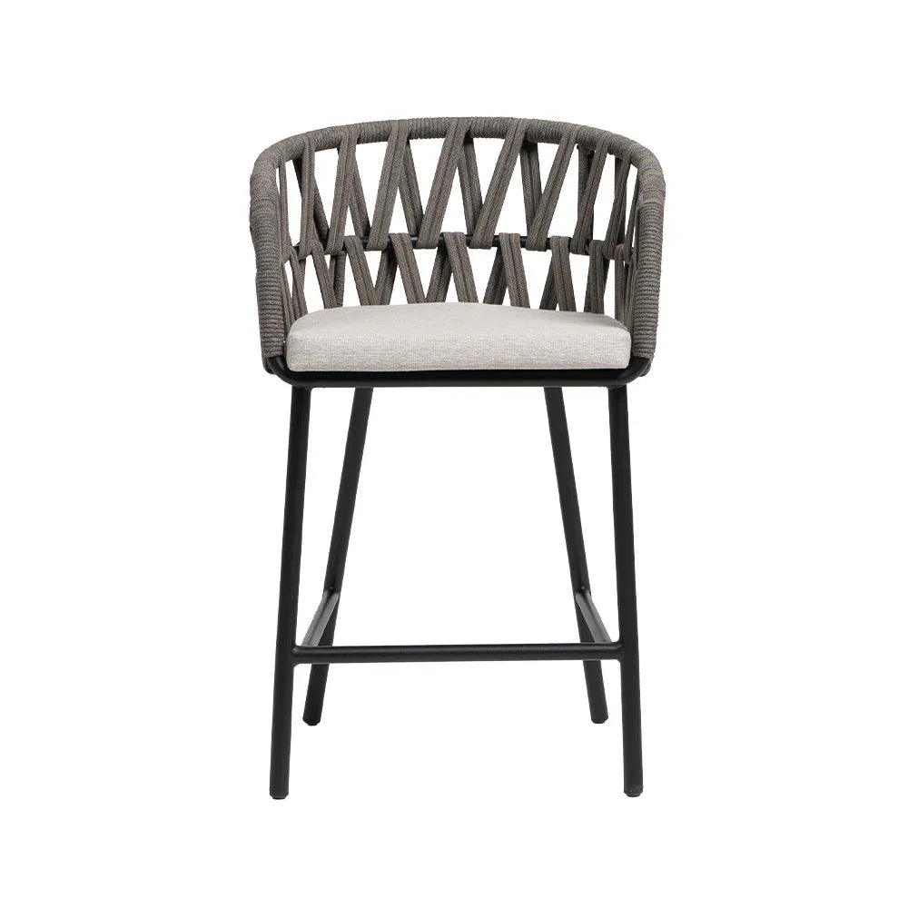 Hamptons Cushioned Counter Arm Chair 1