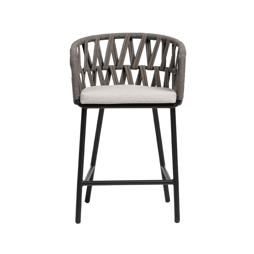 Hamptons Cushioned Counter Arm Chair 1