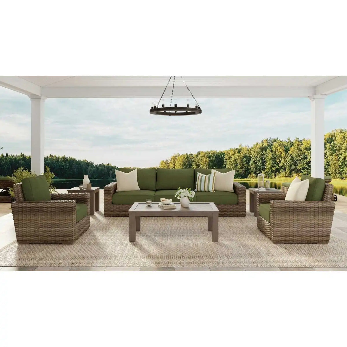 Havana Wicker Sofa SW1701-23 by Sunset West 8