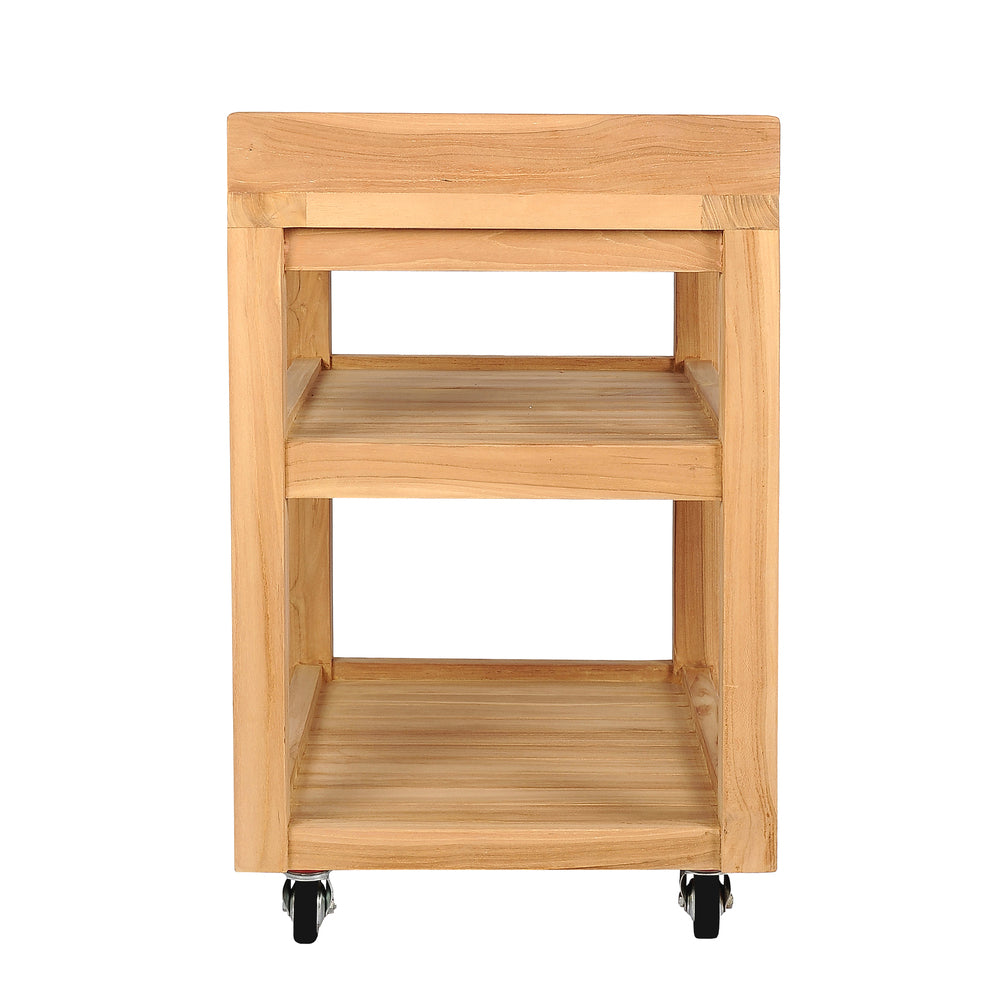 Vino Teak Bar Cart detail