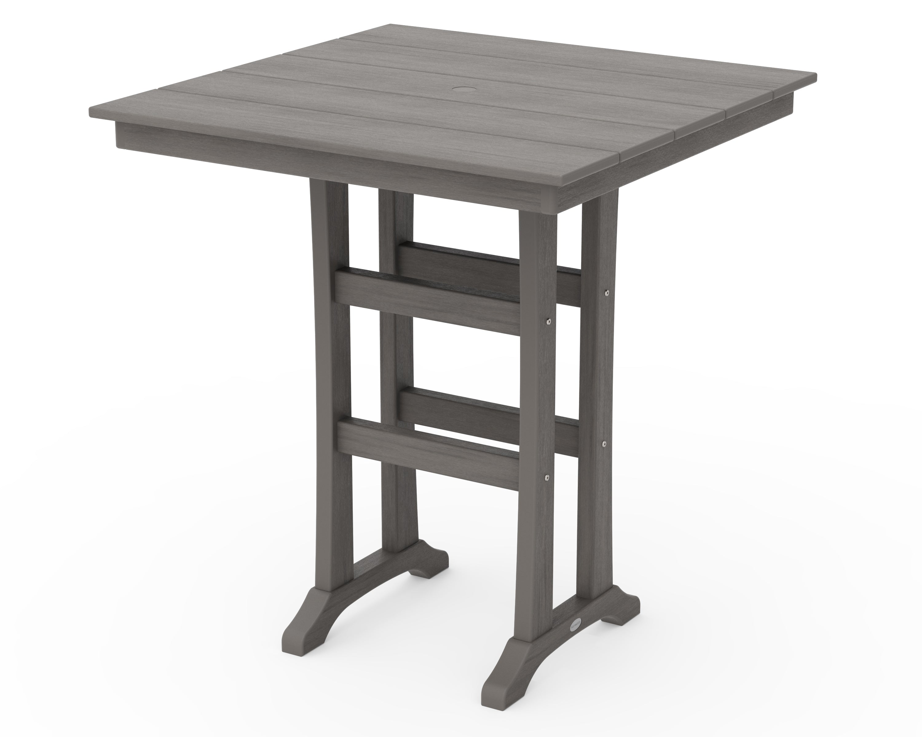 Farmhouse Trestle 37" Square Bar Table