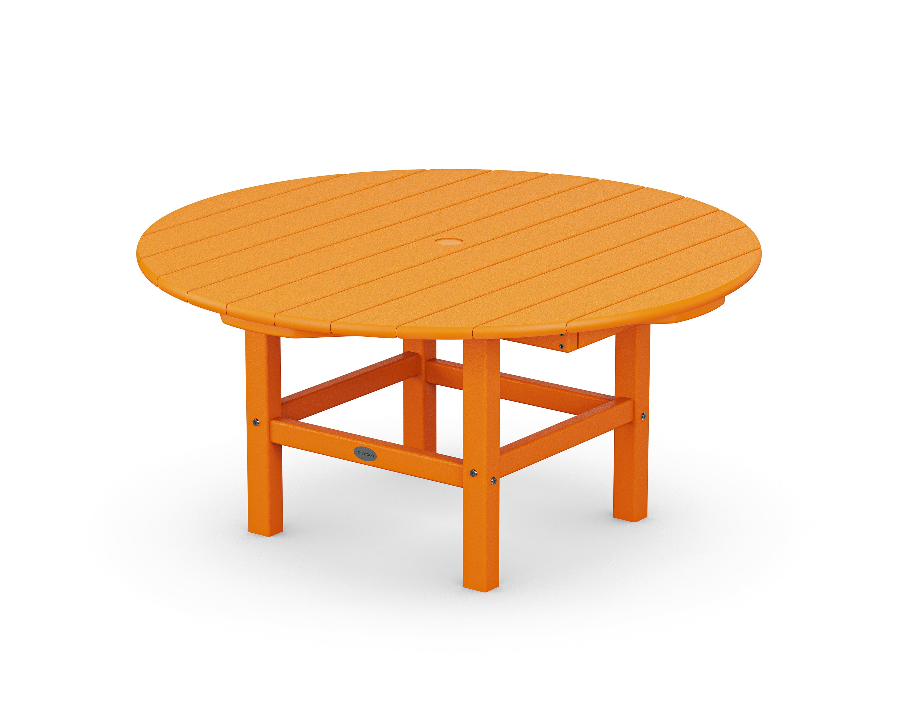 38" Round Conversation Table - Tangerine