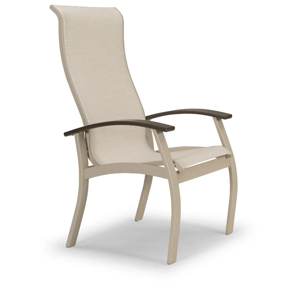 Telescope Casual Belle Isle Sling Supreme High Back Dining Arm Chair