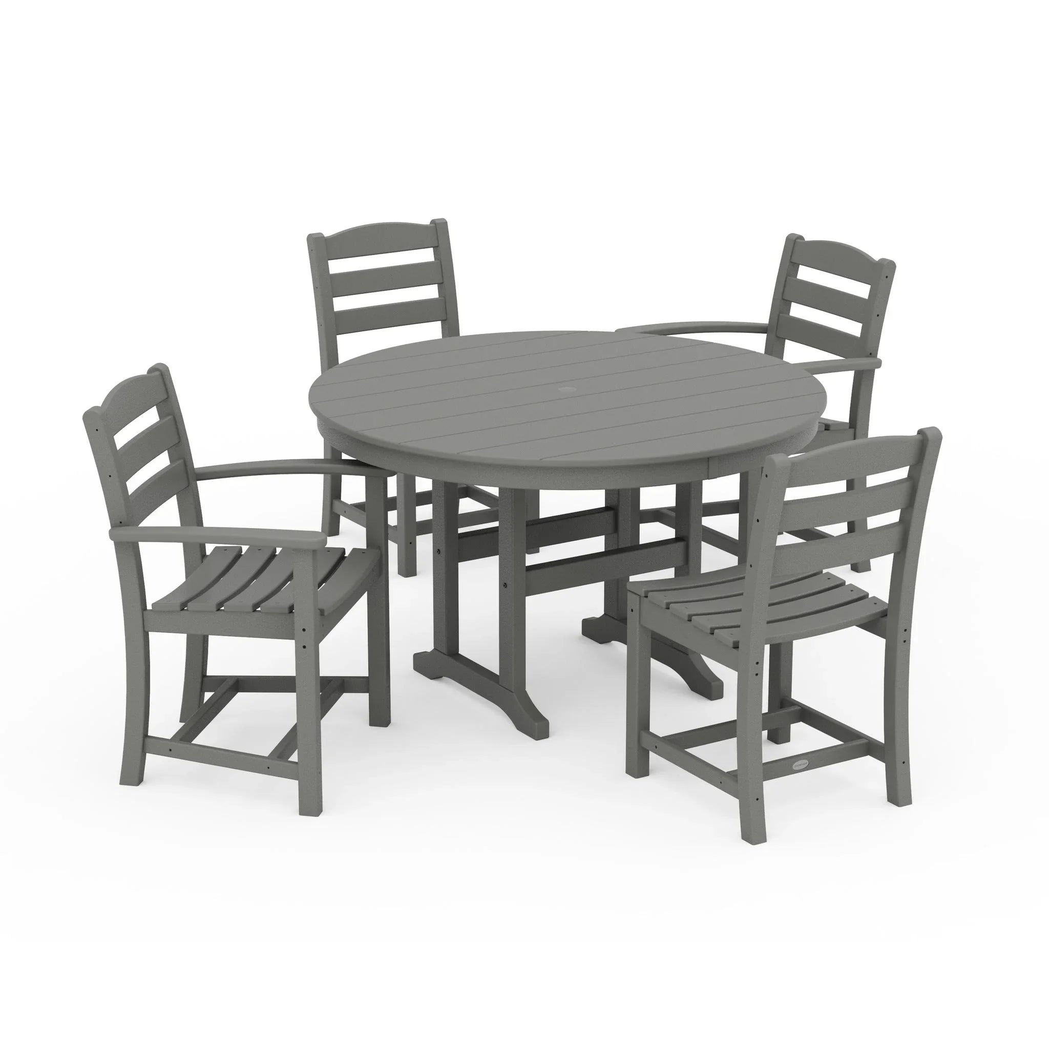 La Casa Cafe 5-Piece Round Farmhouse Dining Set-PWS171-1-TE