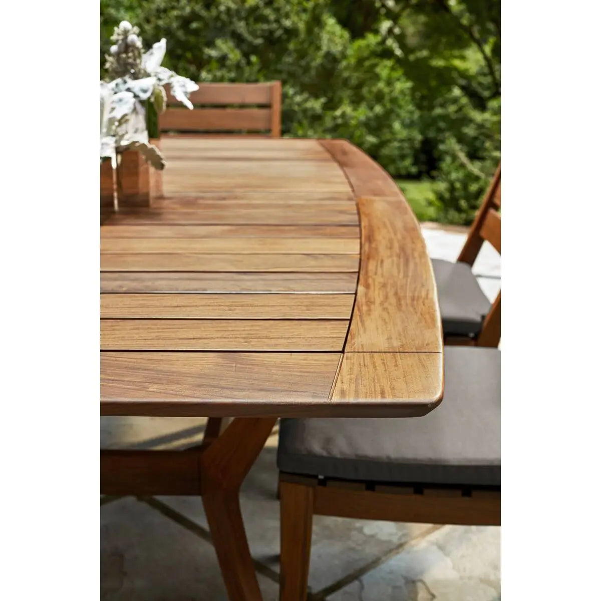 Laguna 84" Rectangular Dining Table with Umbrella Hole