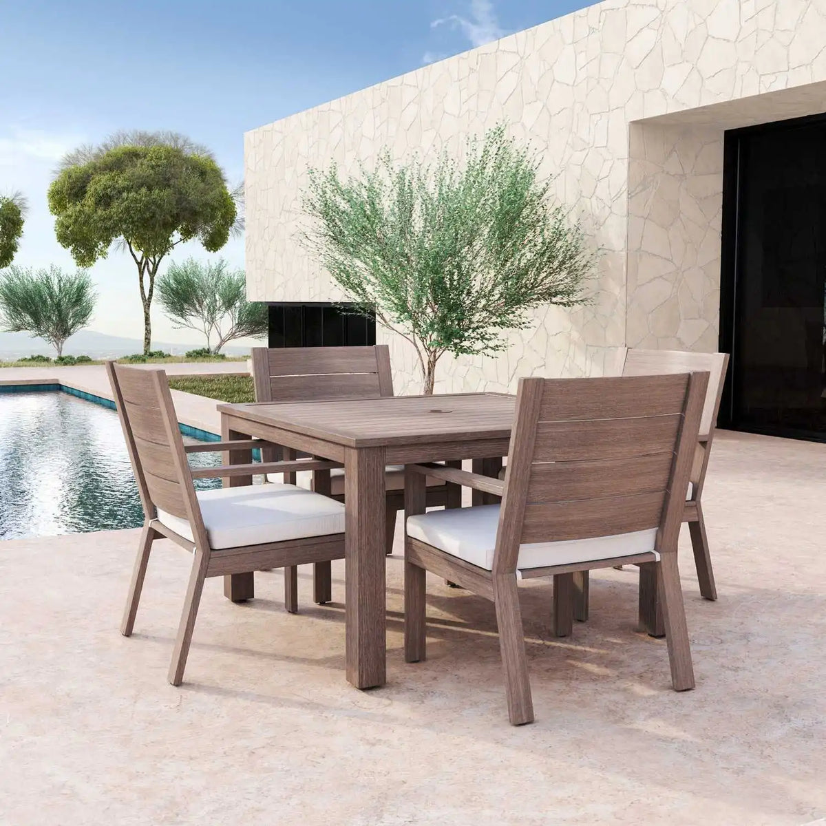 Laguna Cushioned Dining Arm Chair SW3501-1 by Sunset West 9