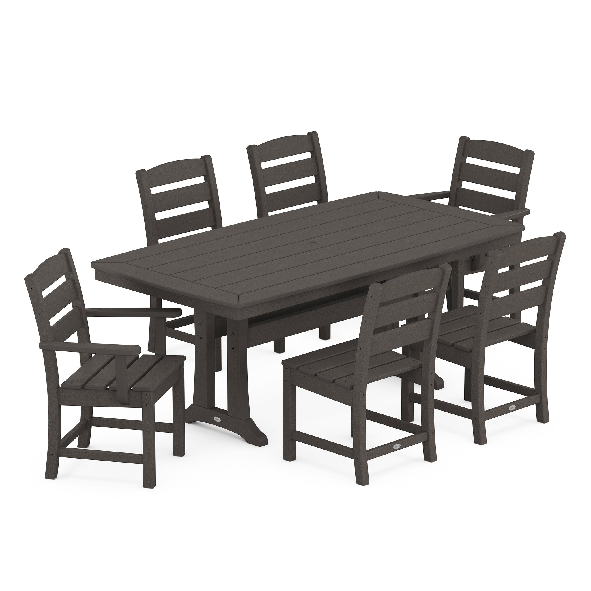 Lakeside 7-Piece Dining Set with Trestle Legs 7