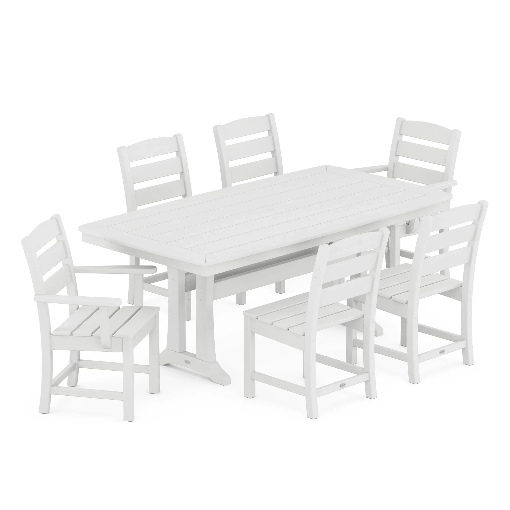 Lakeside 7-Piece Dining Set with Trestle Legs 9