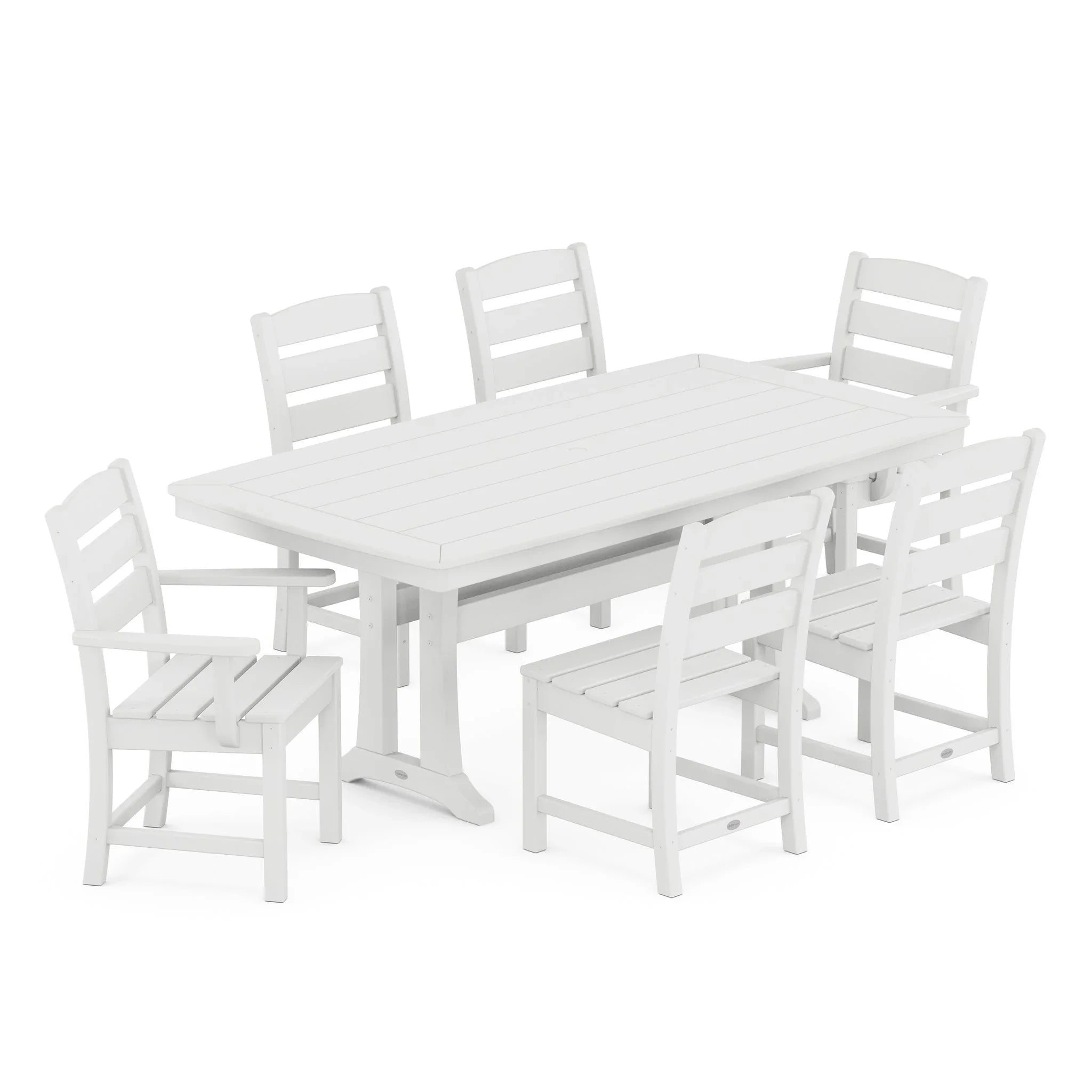 Lakeside 7-Piece Dining Set with Trestle Legs 6