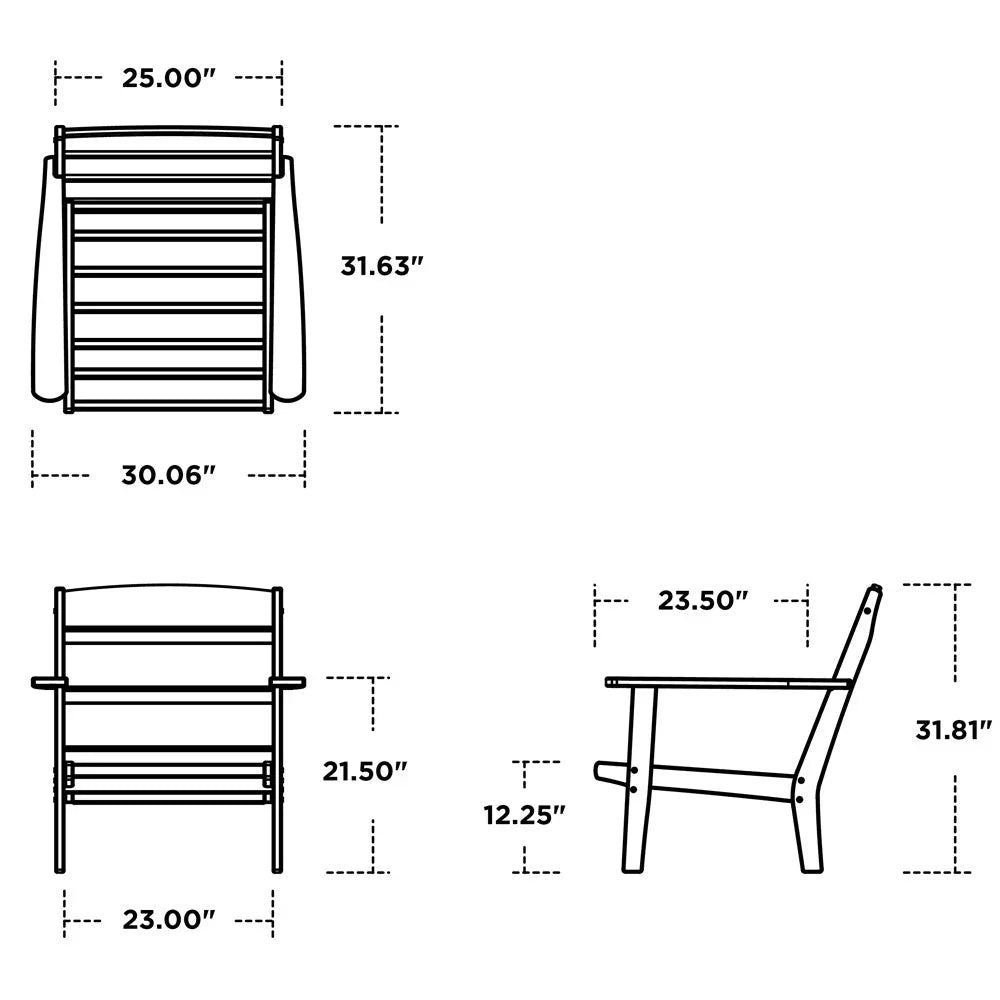 Lakeside Deep Seating Club Chair 12
