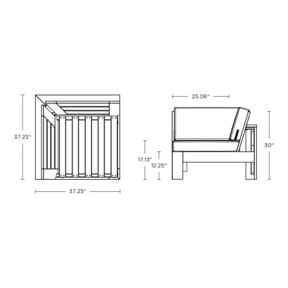 Latitude Modular Corner Chair with Cushion 3