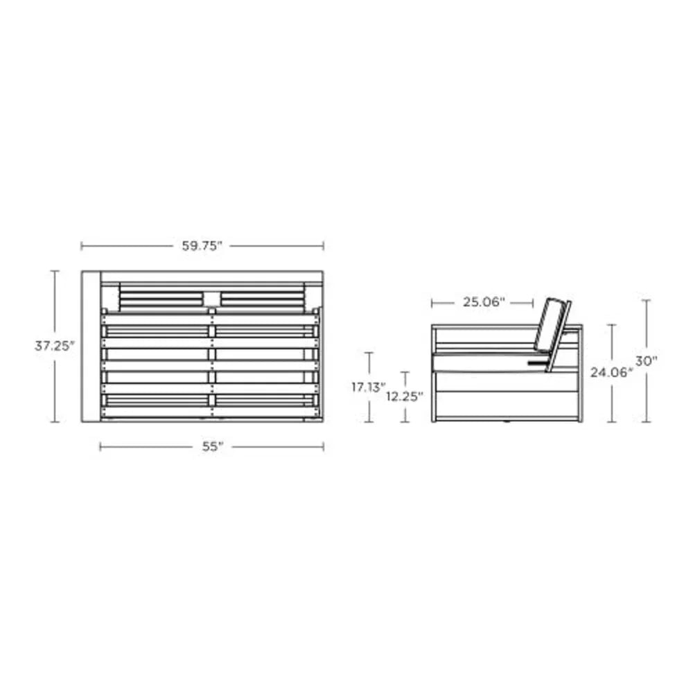 Latitude Modular Left Arm Loveseat with Cushion 3