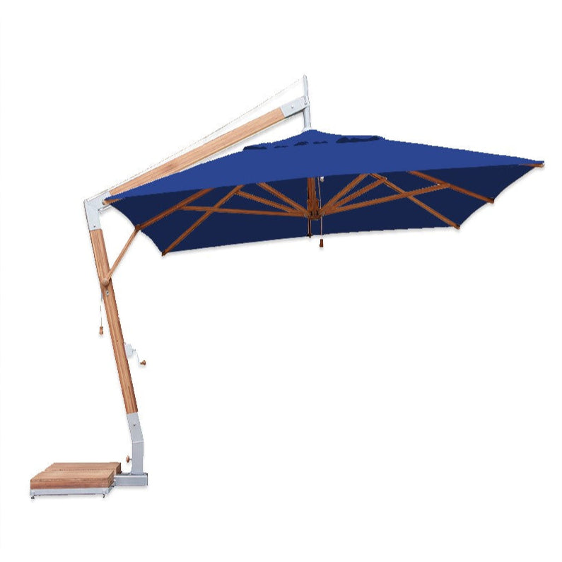 Levante 10' x 13' Rectangular Bamboo Cantilever Umbrella