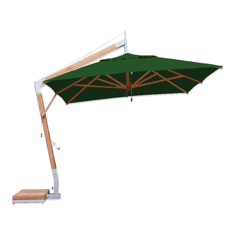 Levante 10' x 13' Rectangular Bamboo Cantilever Umbrella