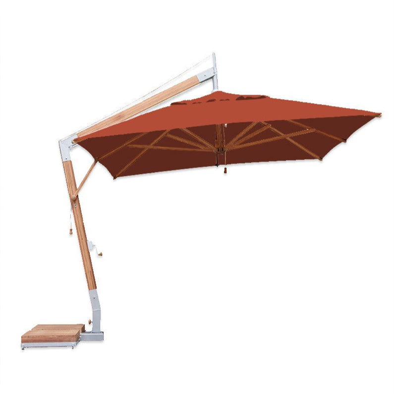 Levante 10' x 13' Rectangular Bamboo Cantilever Umbrella