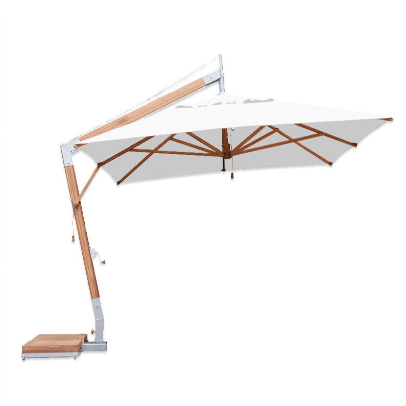 Levante 10' x 13' Rectangular Bamboo Cantilever Umbrella