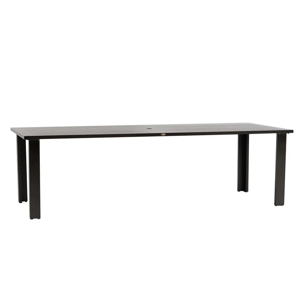 Limo 103" x 43" Rectangular Dining Table with Umbrella Hole