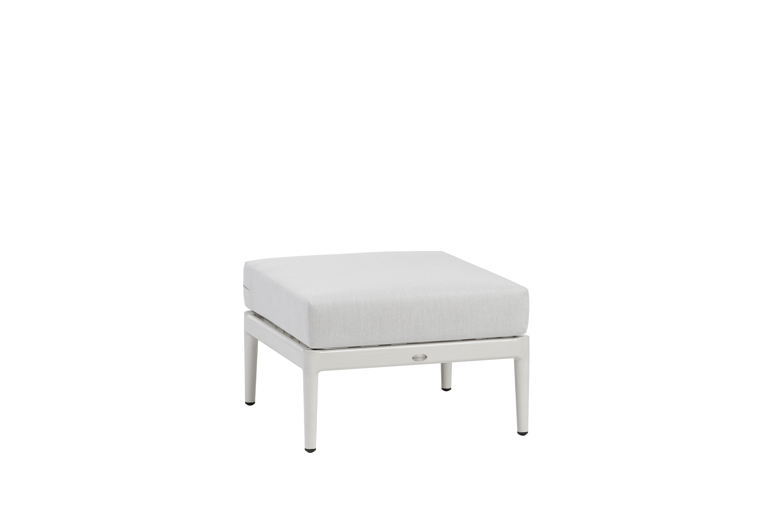 Poinciana Ottoman - White