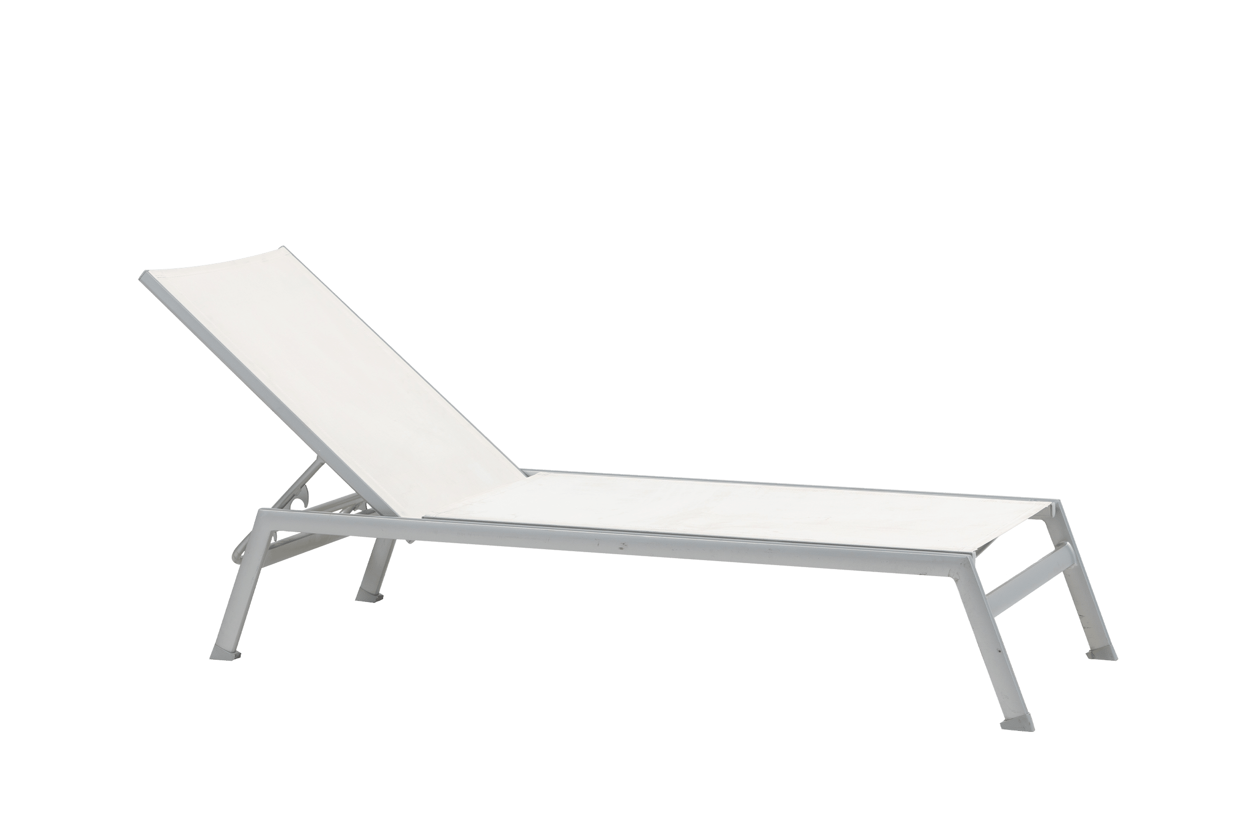 Lucca Adjustable Lounger - White