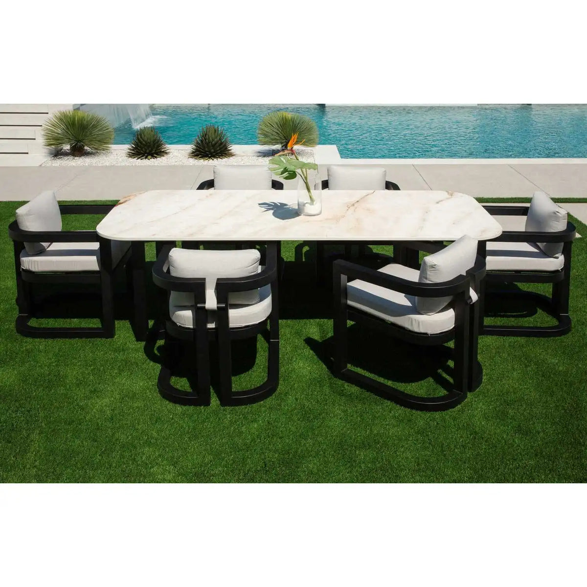 Malibu 96" Rectangular Dining Table SW7101-T96 by Sunset West 5