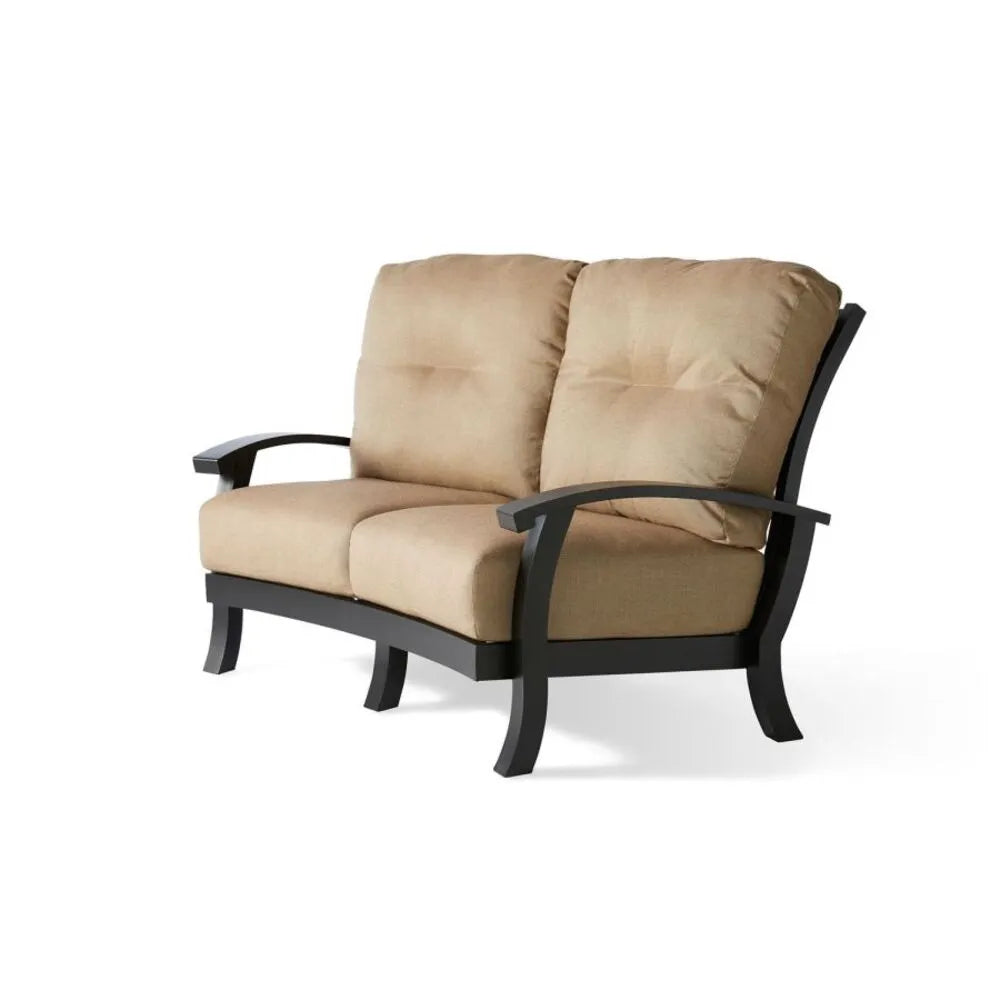 Mallin Casual Georgetown Cushion Crescent Loveseat