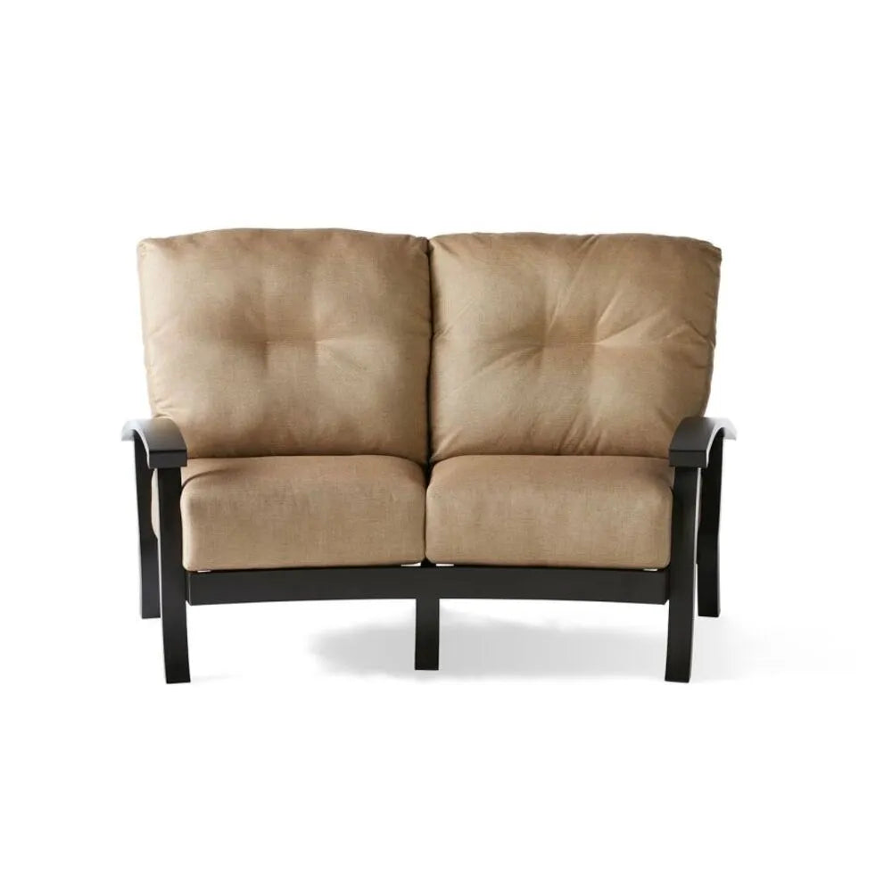 Mallin Casual Georgetown Cushion Crescent Loveseat
