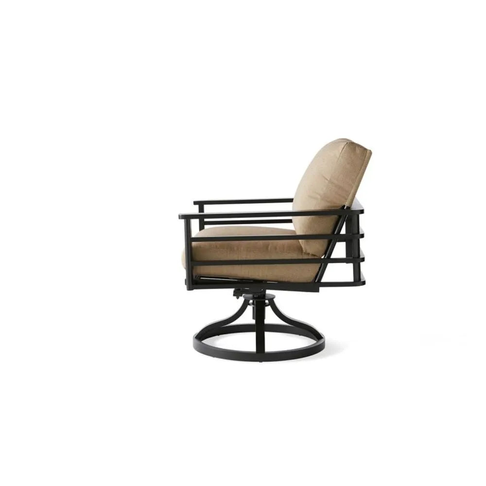 Mallin Casual Sarasota Cushion Swivel Rocker Dining Arm Chair