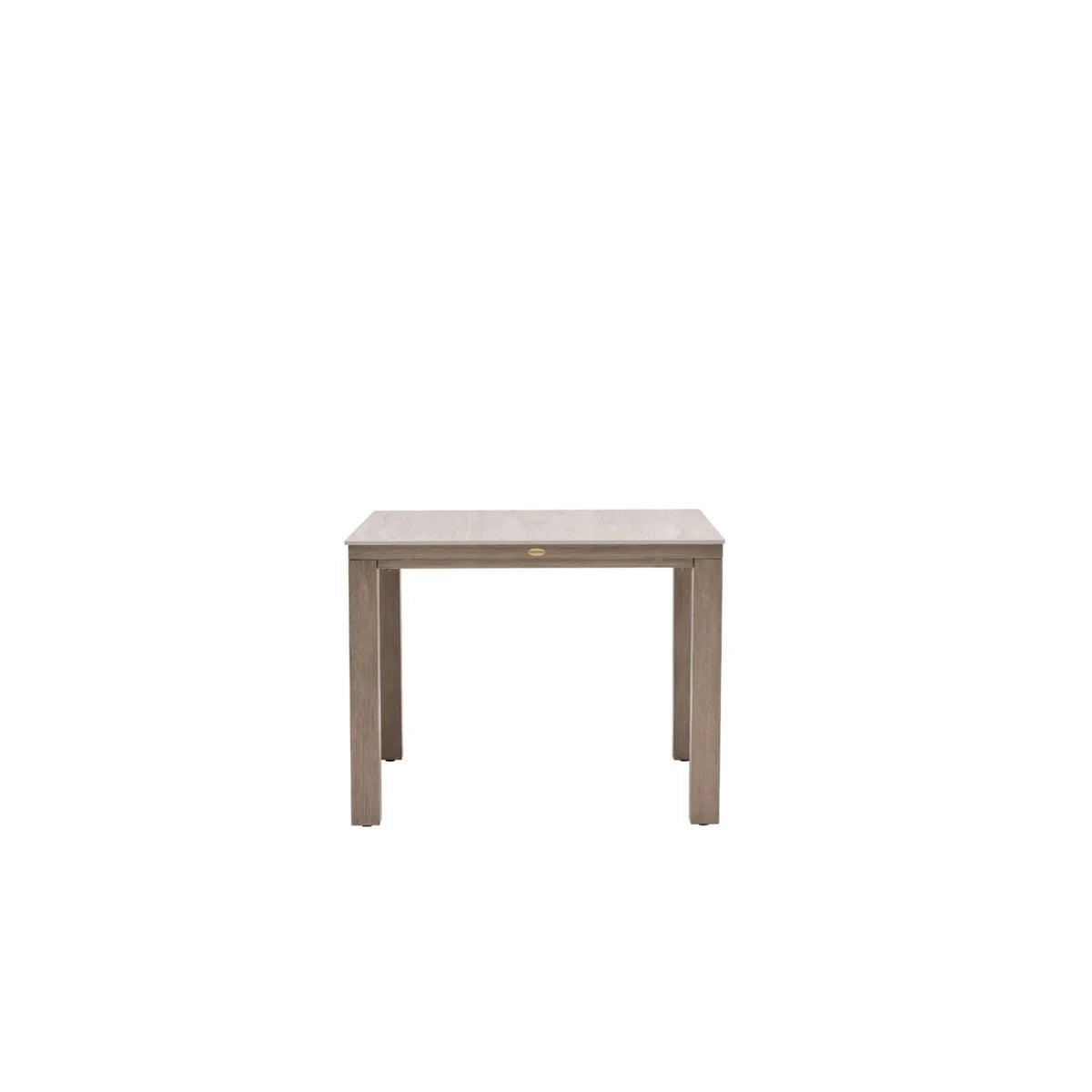 Marbella Laguna 39" Square Sintered Stone Dining Table with Umbrella Hole