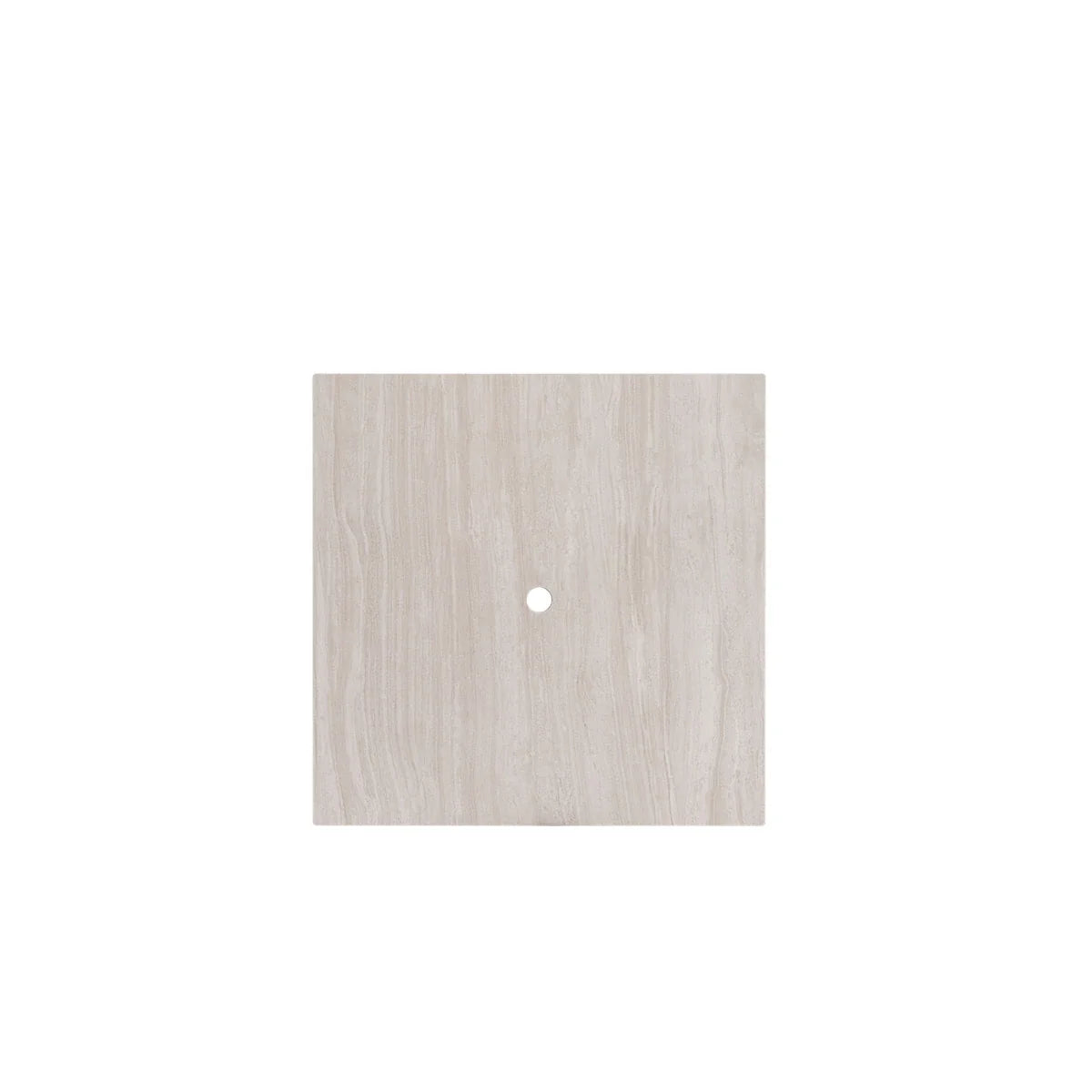Marbella Laguna 39" Square Sintered Stone Dining Table with Umbrella Hole