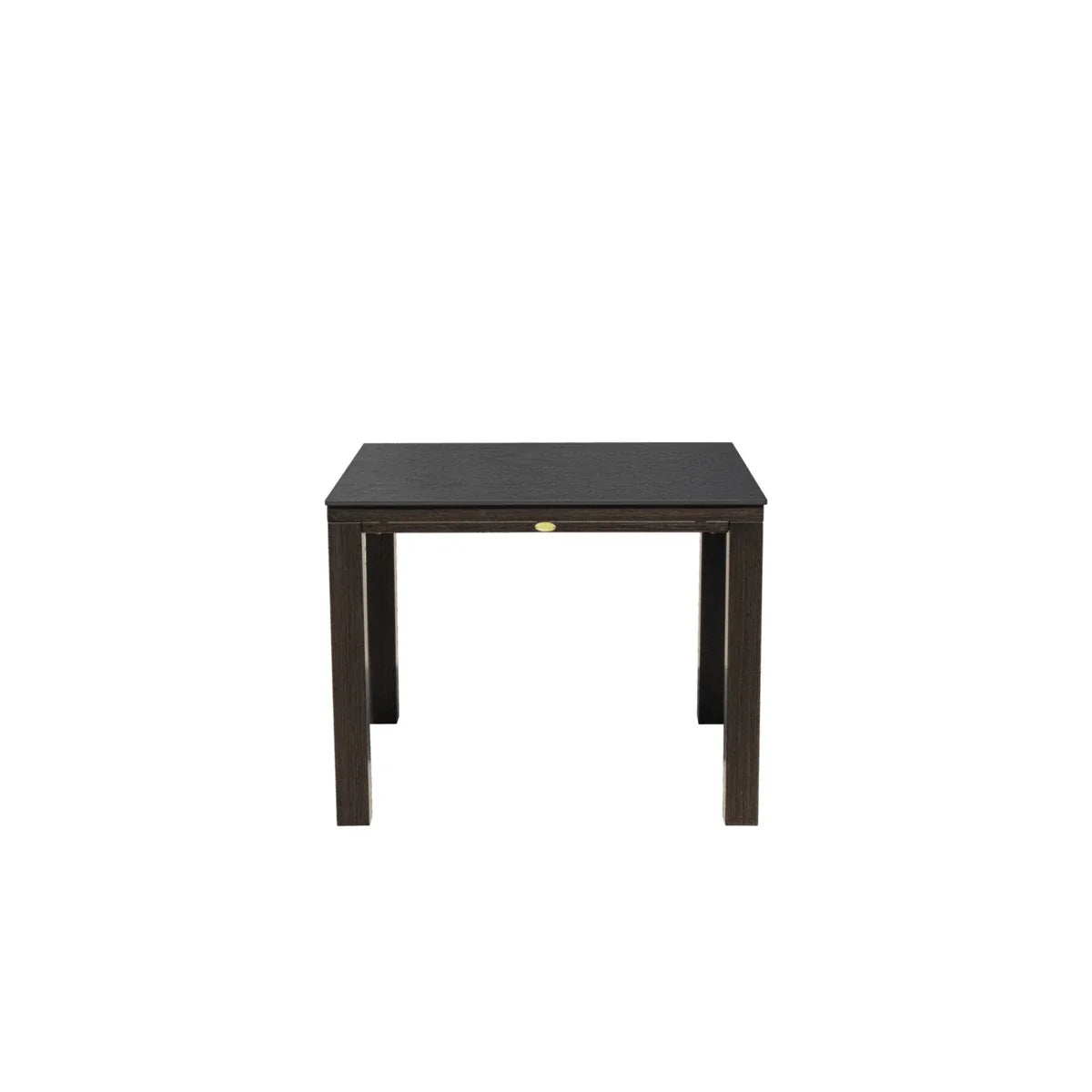 Marbella Laguna 39" Square Sintered Stone Dining Table with Umbrella Hole