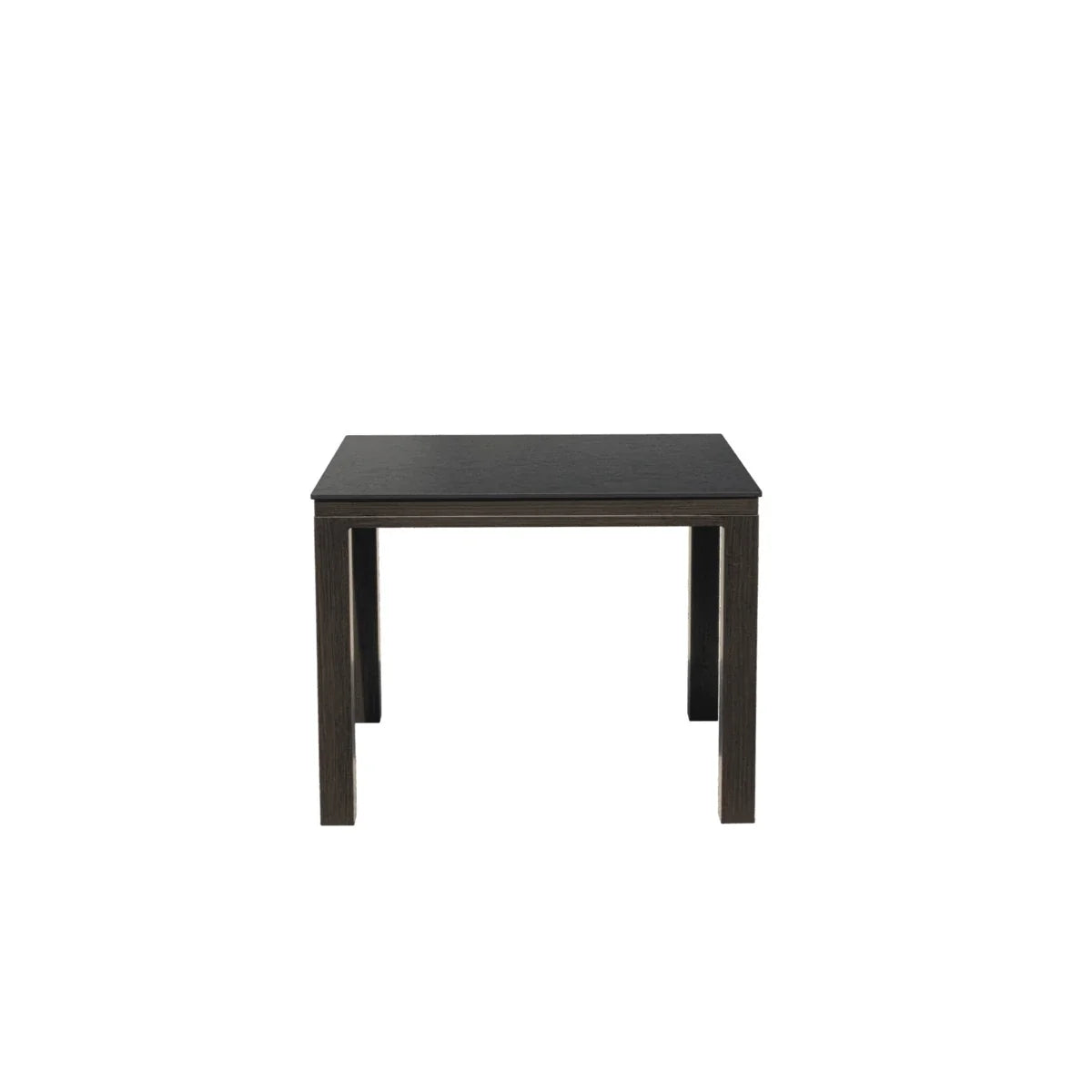 Marbella Laguna 39" Square Sintered Stone Dining Table with Umbrella Hole
