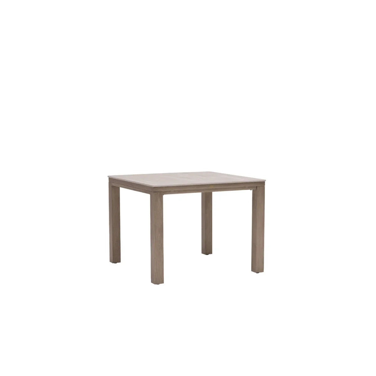 Marbella Laguna 39" Square Sintered Stone Dining Table with Umbrella Hole