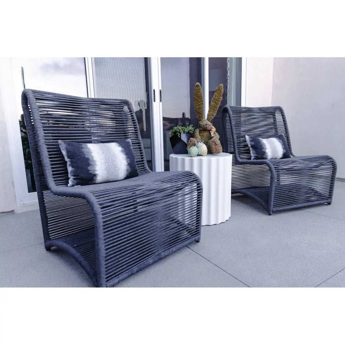 Marino Rope Armless Club Chair SW4701-21 by Sunset West 5