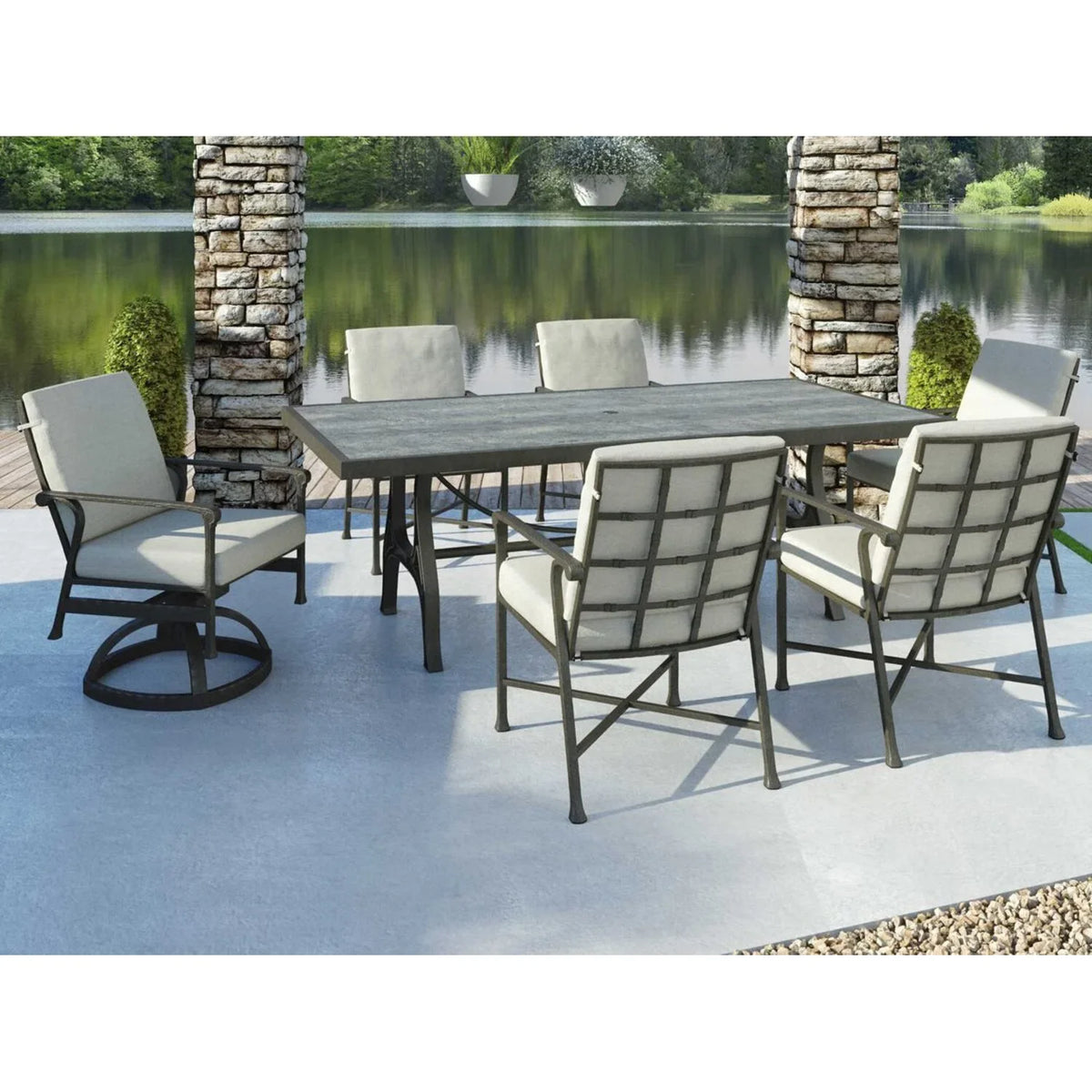 Marquis 84" x 42" Rectangular Dining Table 1