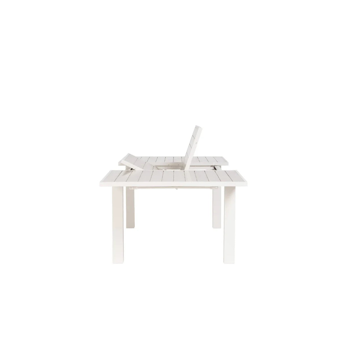 Mezo Extendable Table with Aluminum Slat Top