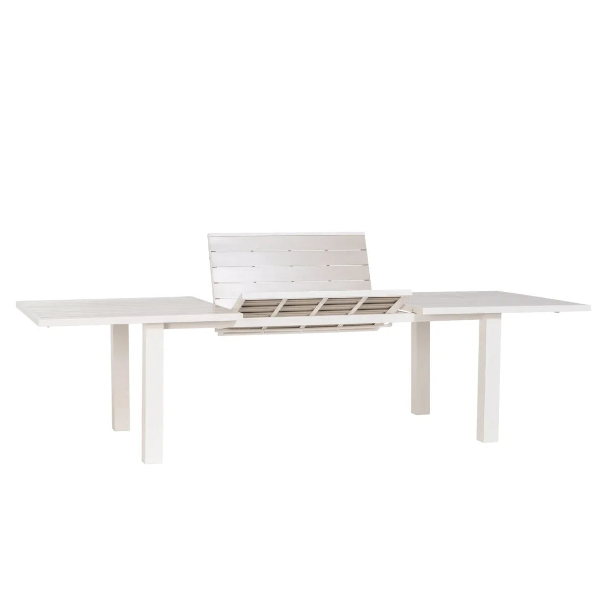 Mezo Extendable Table with Aluminum Slat Top