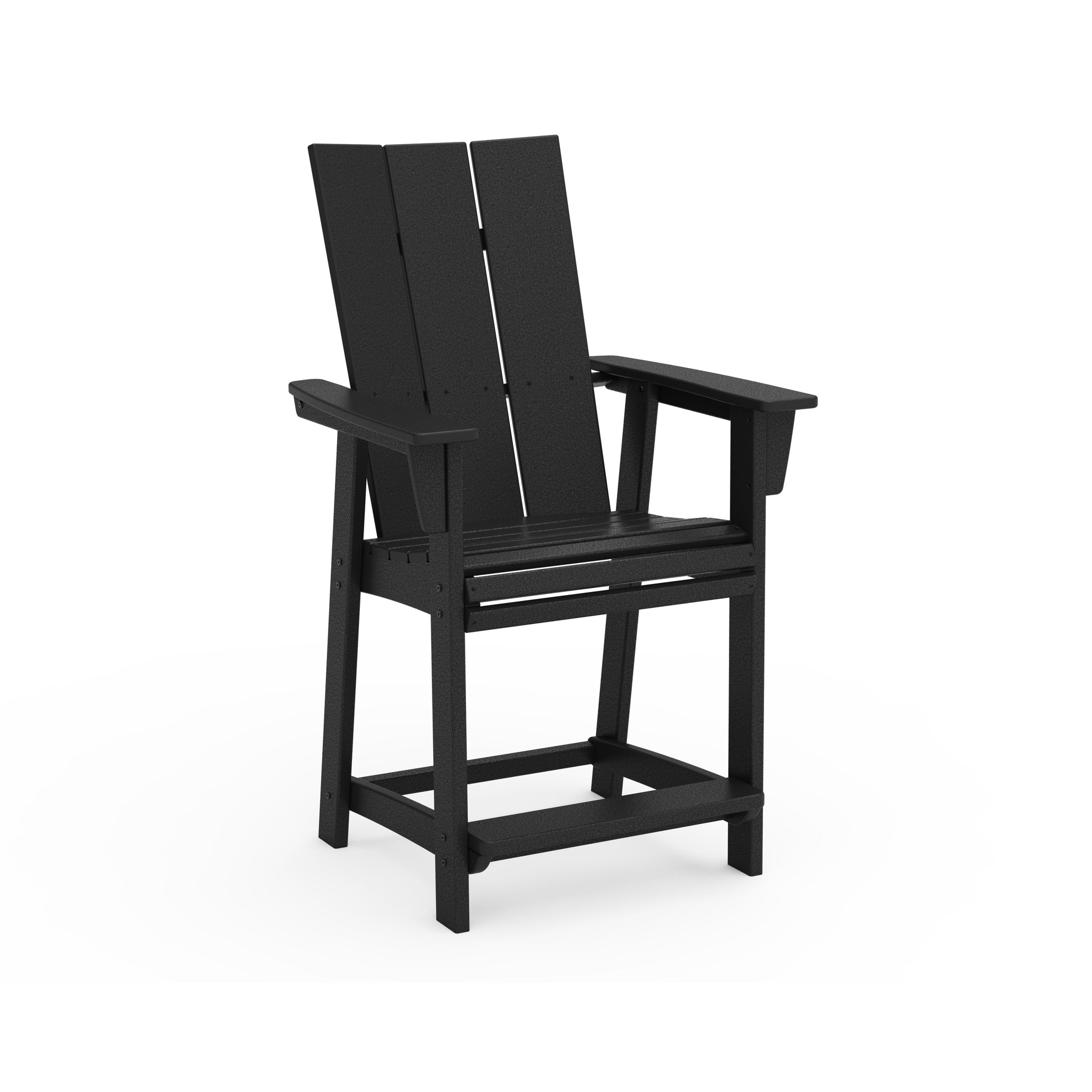 Modern Curveback Adirondack Counter Arm Chair