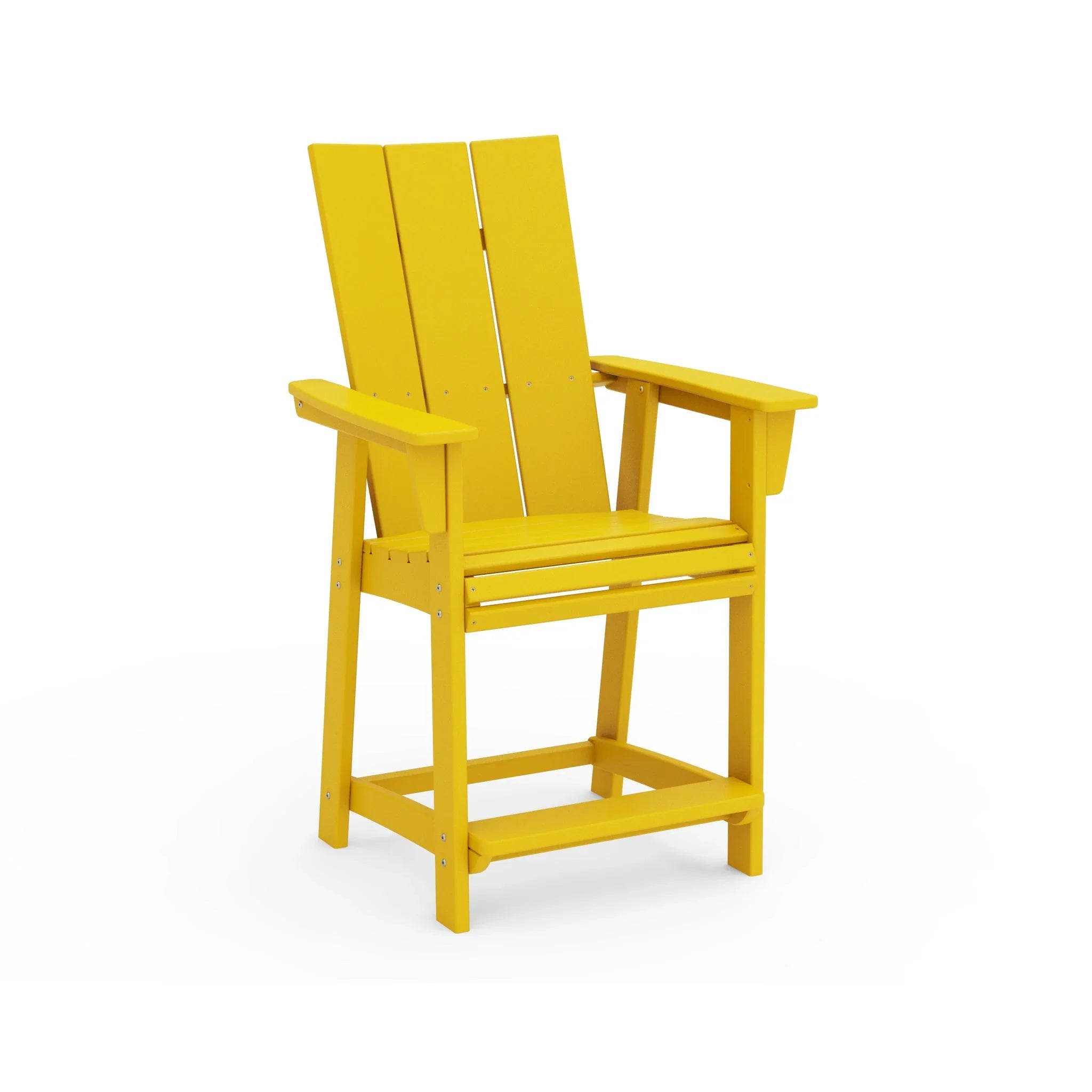 Modern Curveback Adirondack Counter Arm Chair 8