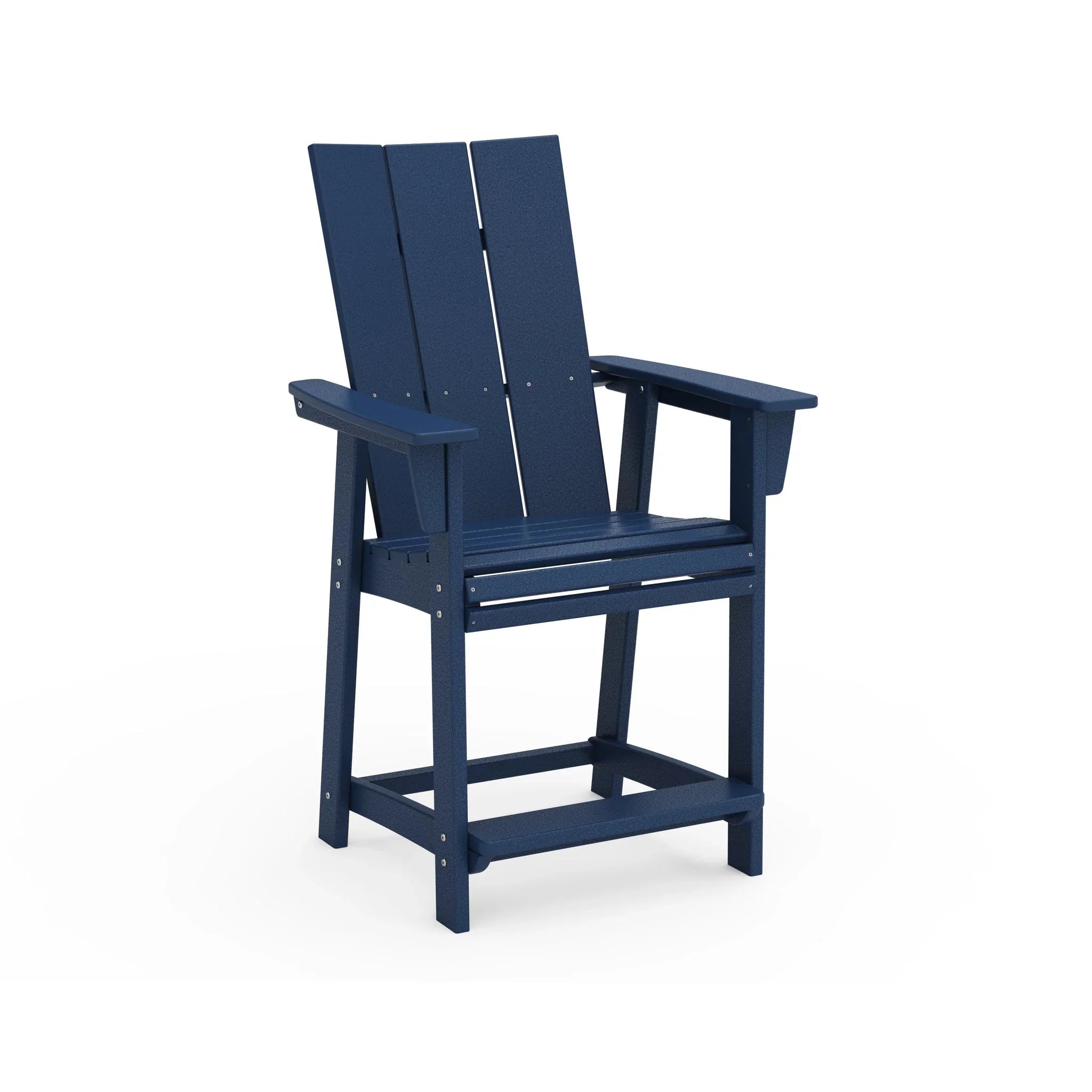 Modern Curveback Adirondack Counter Arm Chair 10