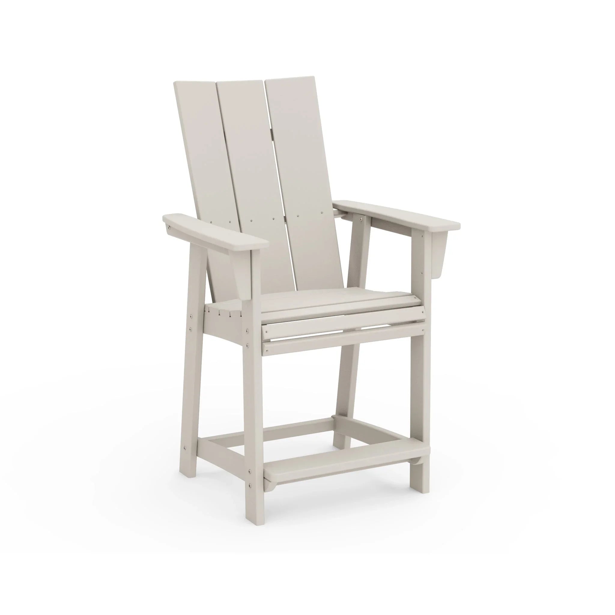 Modern Curveback Adirondack Counter Arm Chair 5