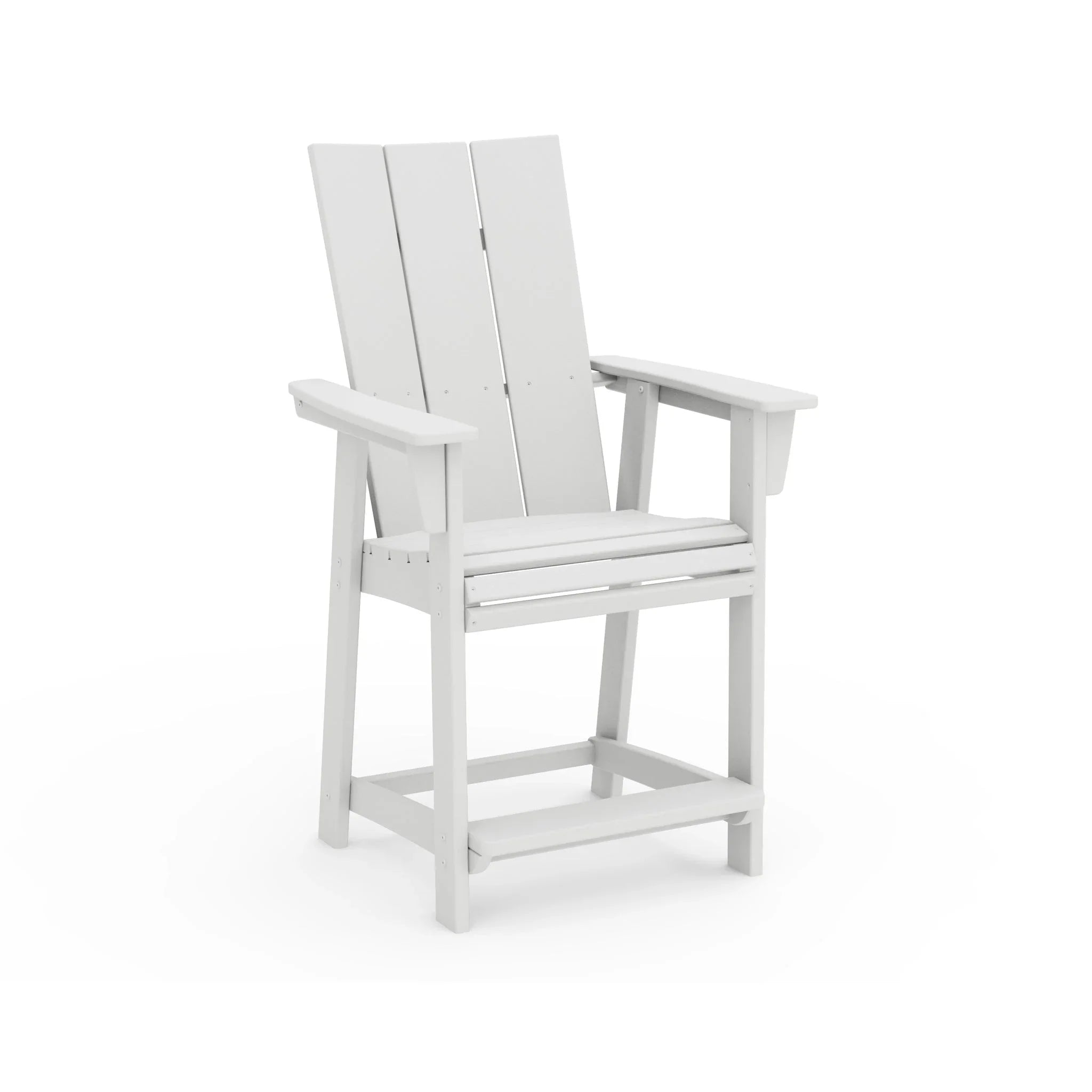 Modern Curveback Adirondack Counter Arm Chair 16