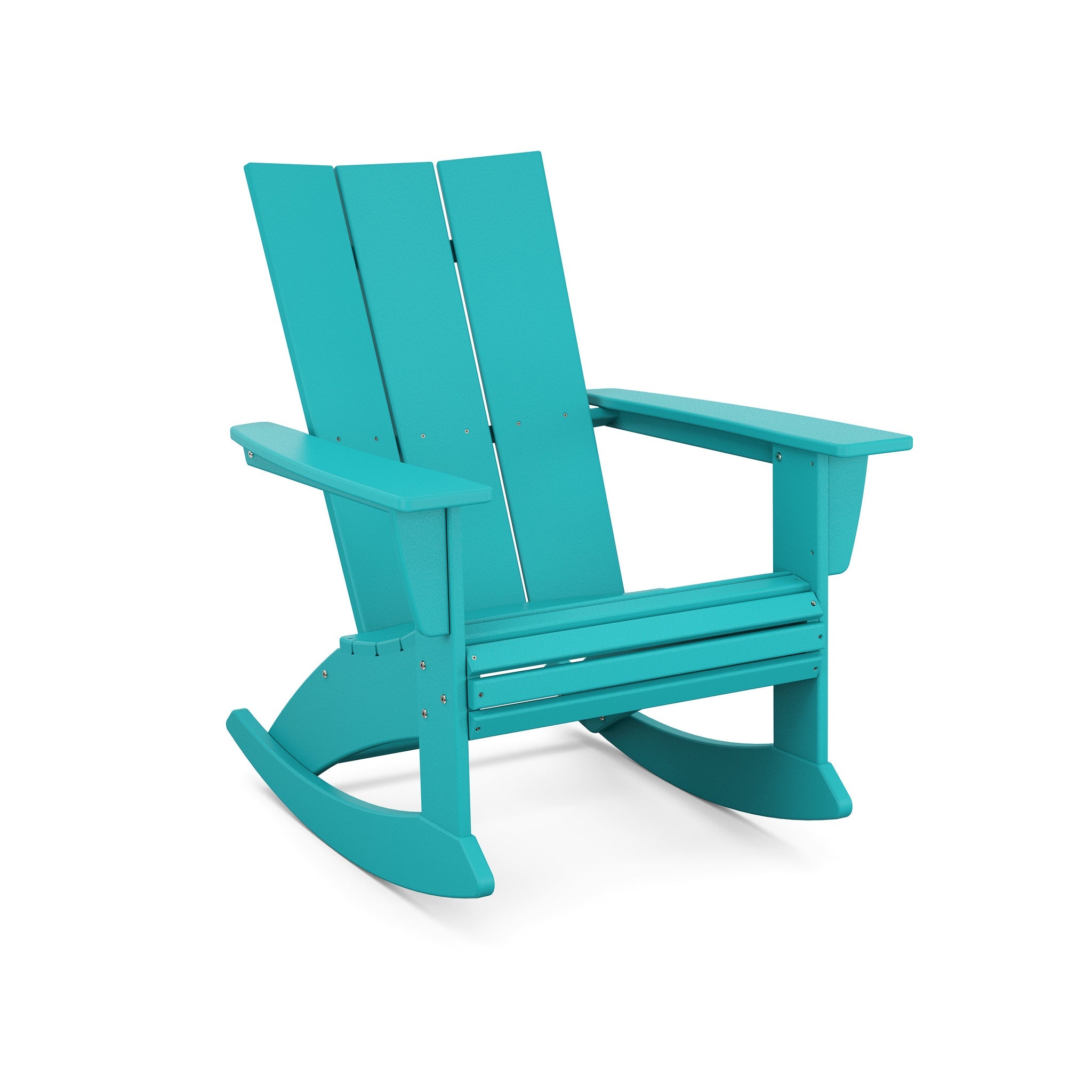 Modern Curveback Adirondack Rocking Chair 7