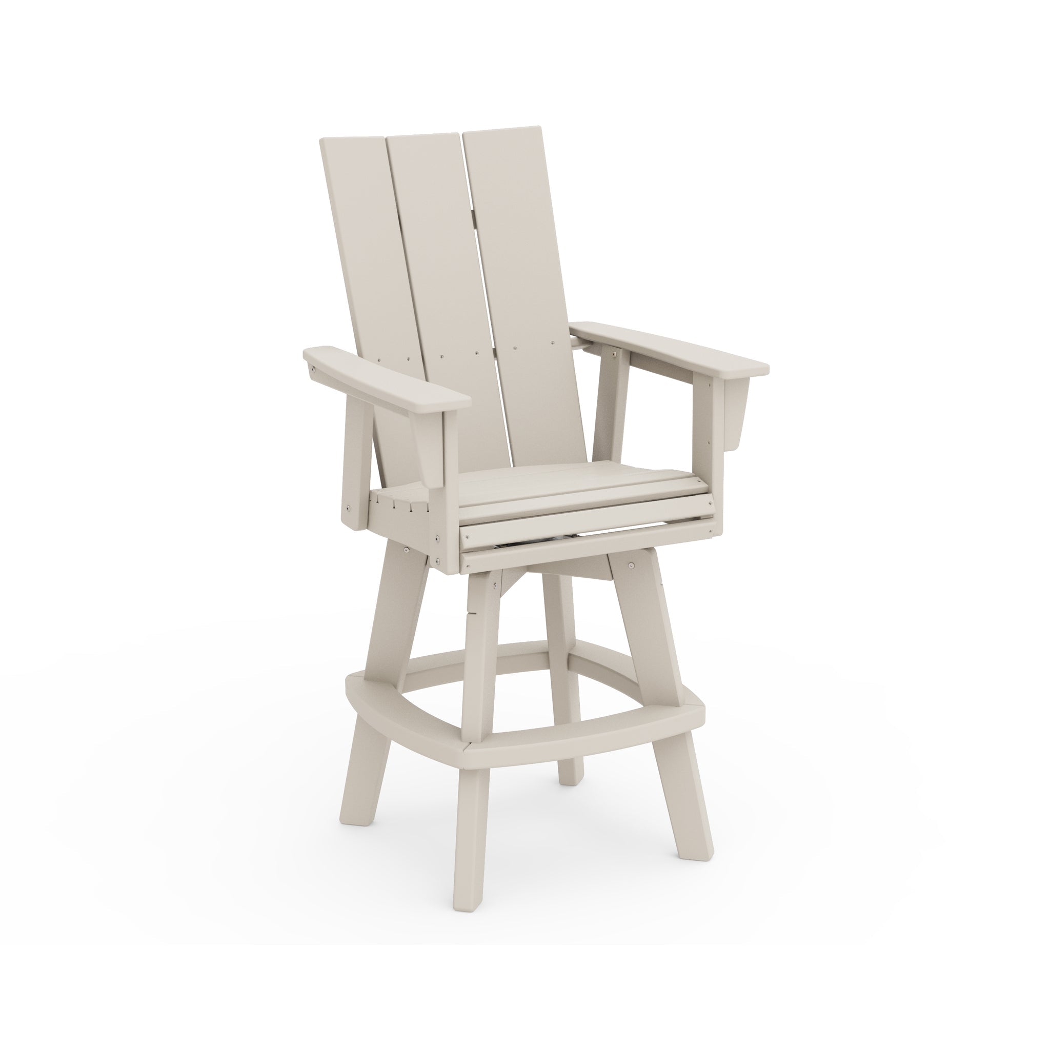 Modern Curveback Adirondack Swivel Bar Arm Chair 5