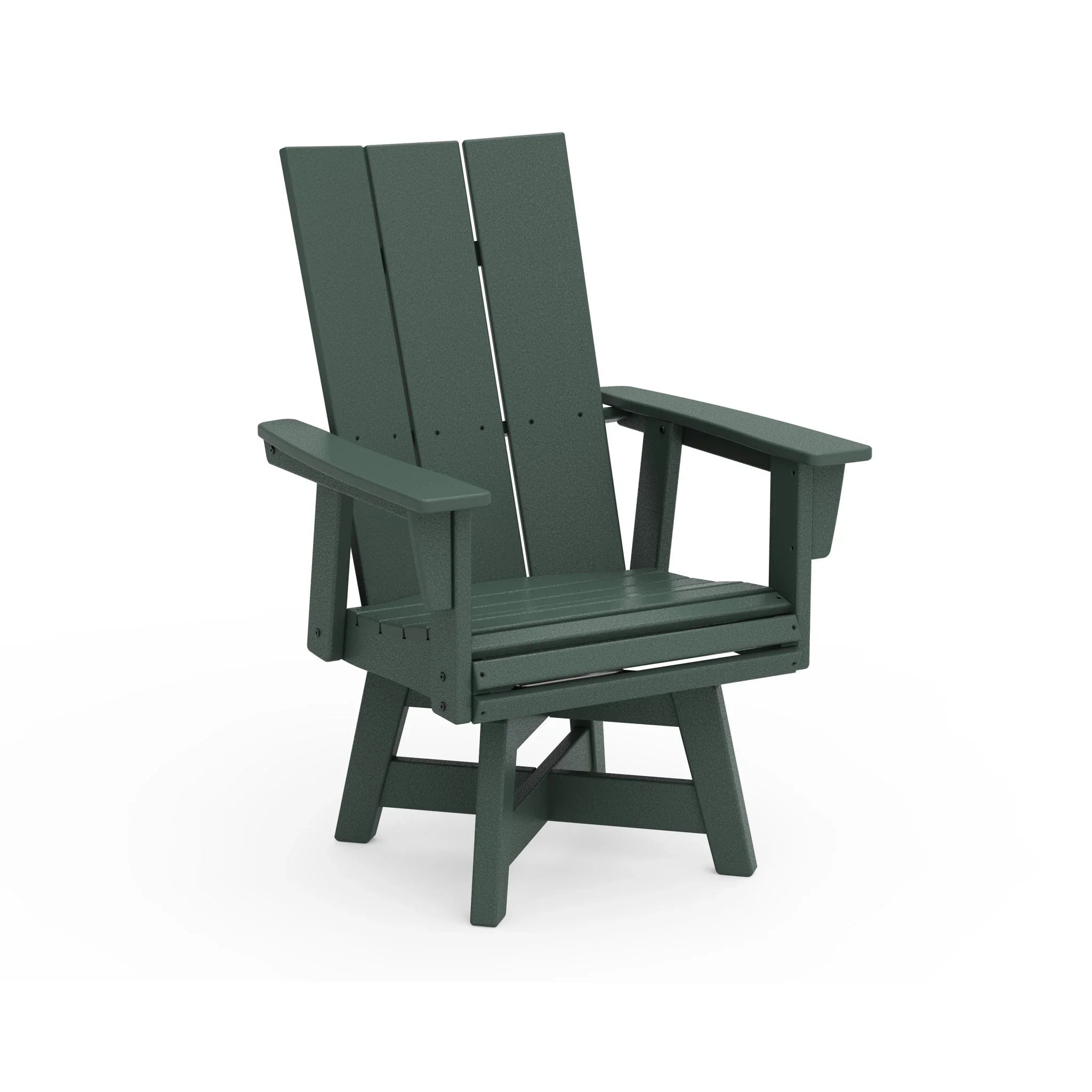 Modern Curveback Adirondack Swivel Dining Arm Chair 2