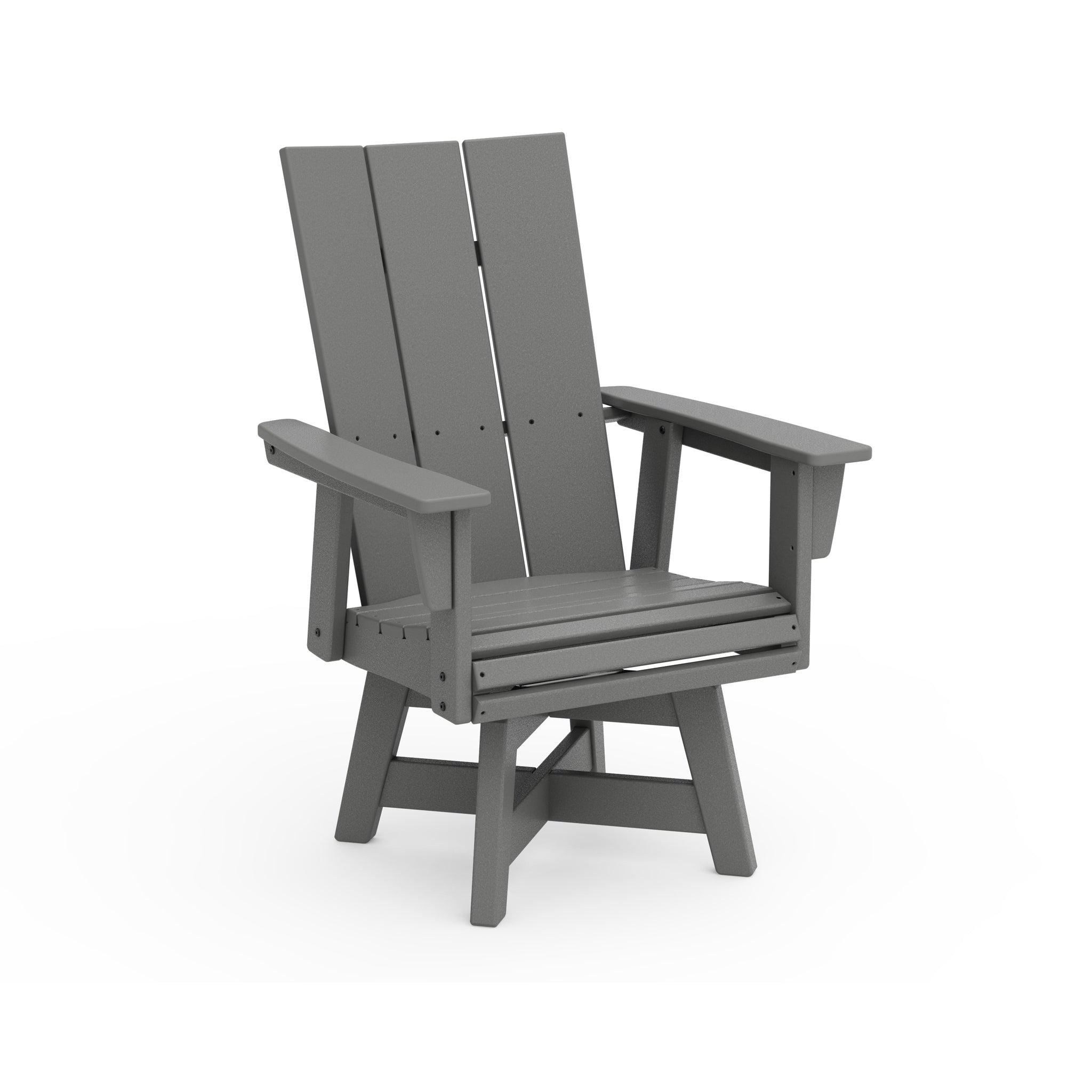 Modern Curveback Adirondack Swivel Dining Arm Chair 1